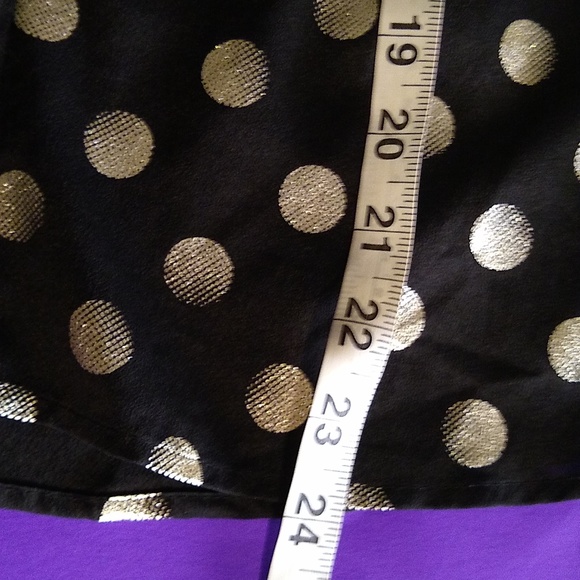 Like new Collective Concept black tunic w/ gold circles size small - Picture 8 of 9